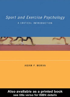 Sport And Exercise Psychology