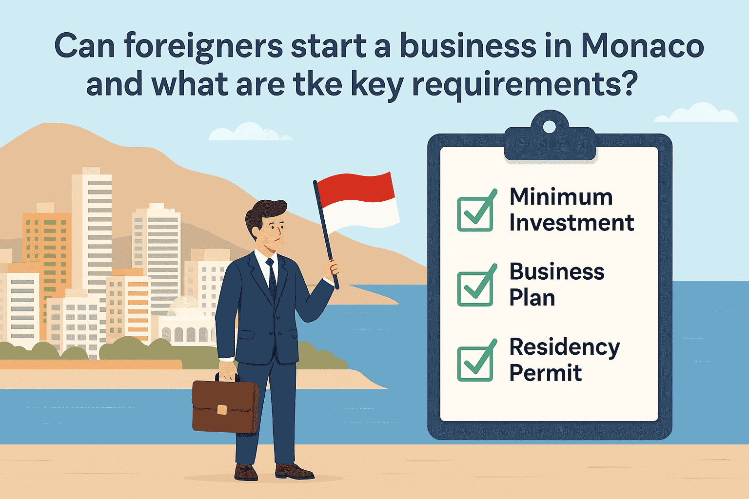 Can foreigners start a business in Monaco and what are the key requirements?