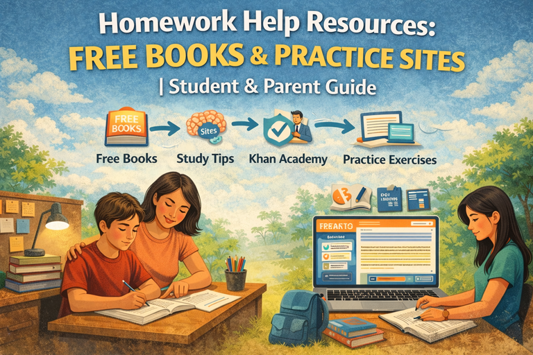 Homework Help Resources: Free Books & Practice Sites | Student & Parent Guide