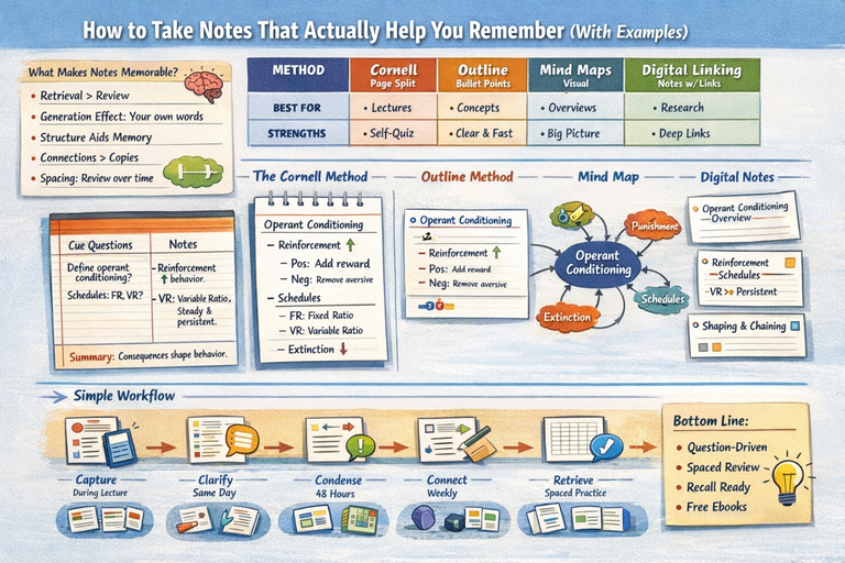 How to Take Notes That Help You Remember (With Examples)