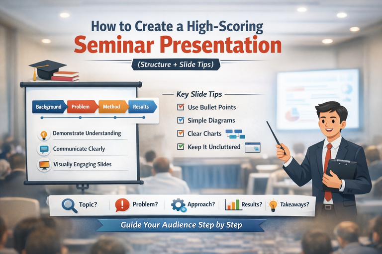 How to Create a High-Scoring Seminar Presentation (Clear Structure + Smart Slide Design Tips)