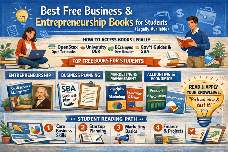 Best Free Business and Entrepreneurship Books for Students (Legally Available)