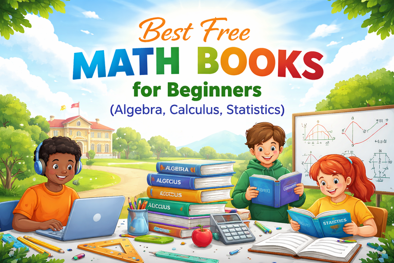 Best Free Math Books for Beginners (Algebra, Calculus, Statistics)