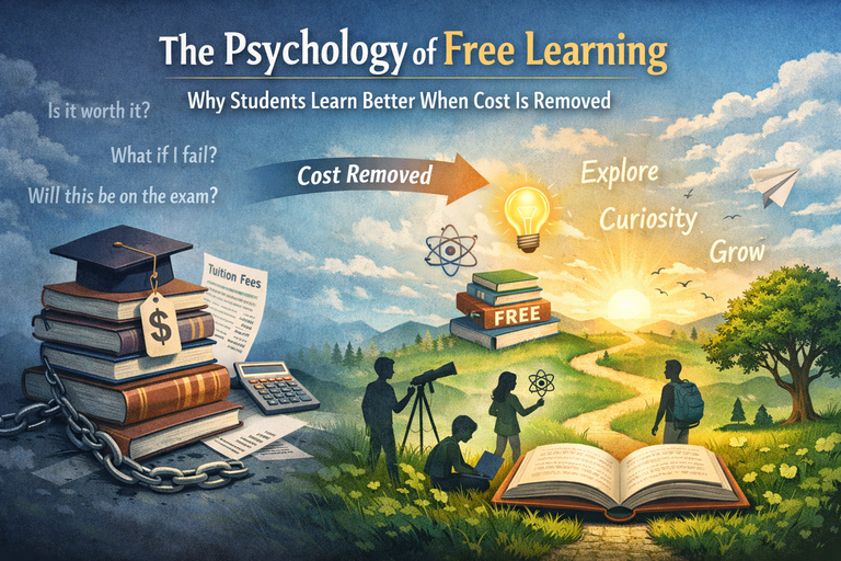 The Psychology of Free Learning: Why Students Learn Better When Cost Is Removed