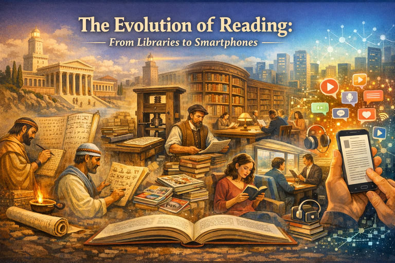 The Evolution of Reading: From Libraries to Smartphones