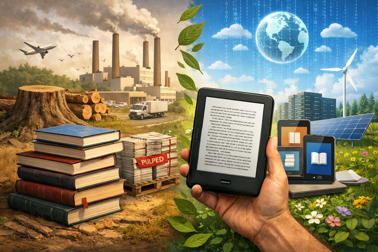 The Environmental Benefits of Reading Digital Books Instead of Print