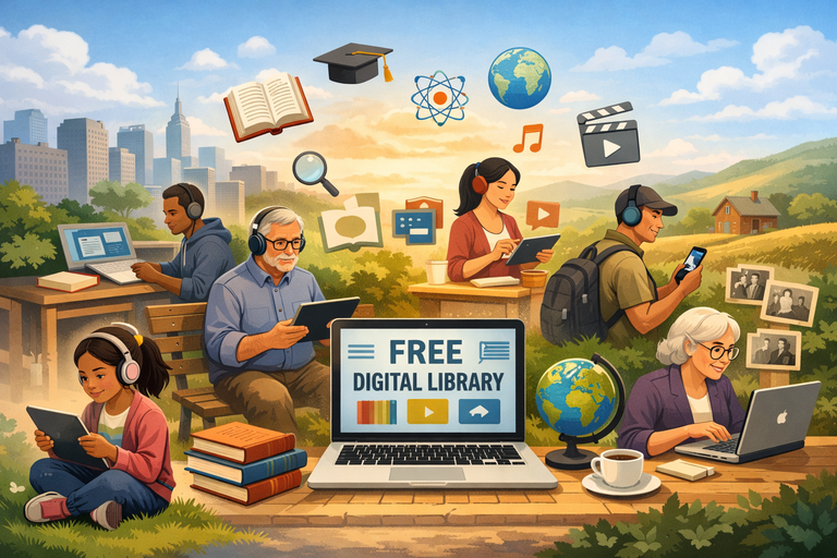 How Free Digital Libraries Support Lifelong Learners at Any Age