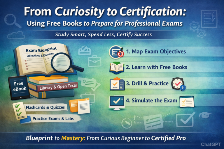 From Curiosity to Certification: Using Free Books to Prepare for Professional Exams
