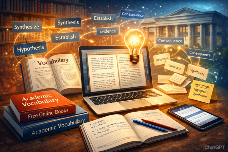 How to Improve Academic Vocabulary Using Free Online Books