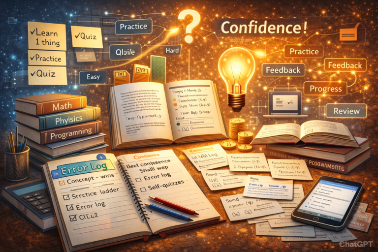 How to Build Confidence in Difficult Subjects Using Self-Study Books