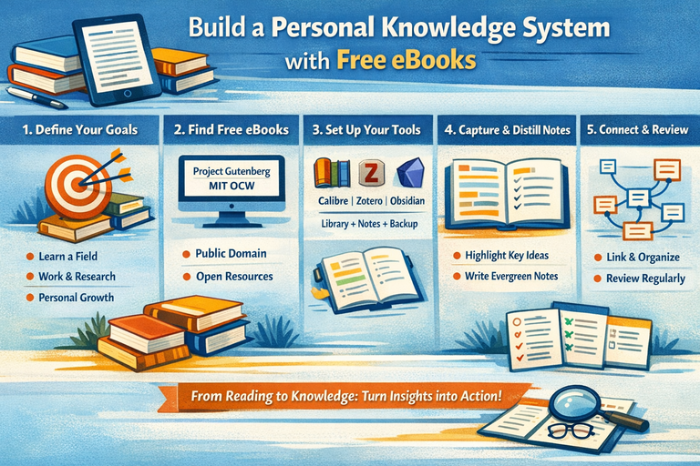 How to Create a Personal Knowledge System Using Free eBooks