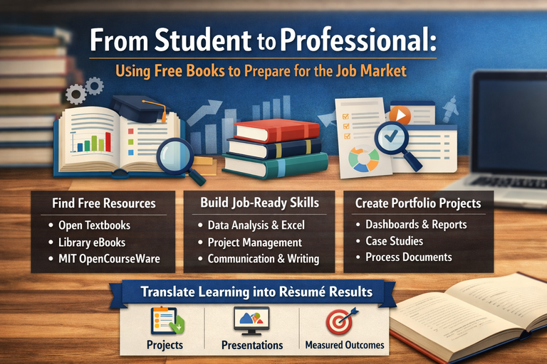 From Student to Professional: Using Free Books to Prepare for the Job Market