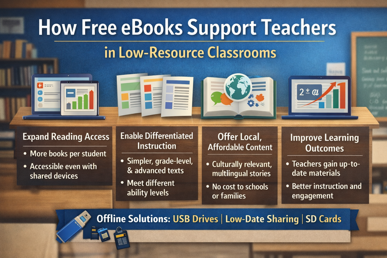 How Free eBooks Support Teachers in Low-Resource Classrooms