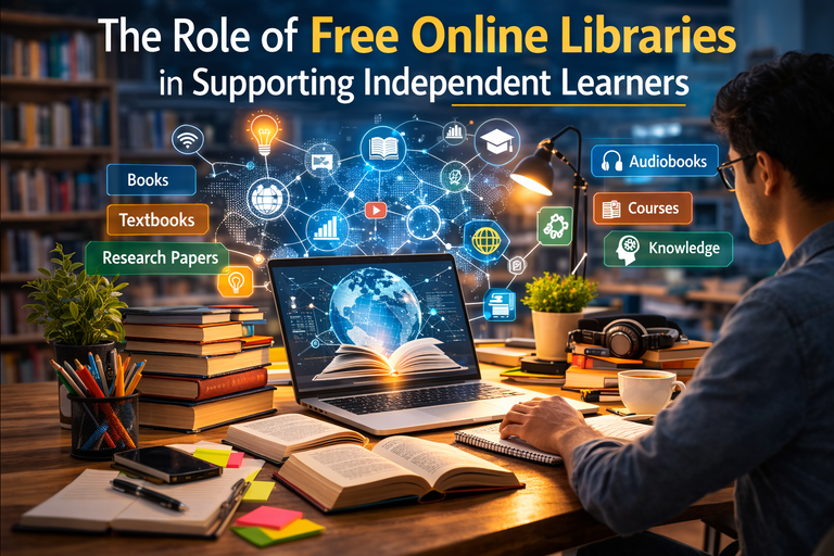 The Role of Free Online Libraries in Supporting Independent Learners