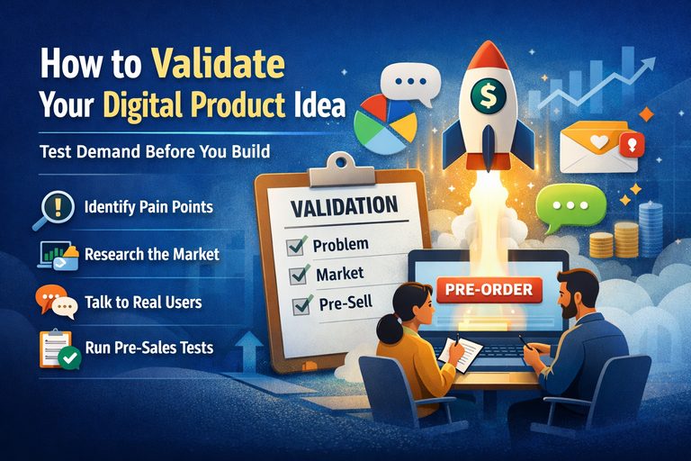 How to Validate a Digital Product Idea Before You Spend Time Creating It
