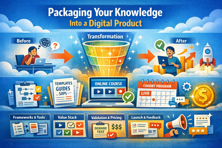 Packaging Your Knowledge Into a Valuable Digital Product