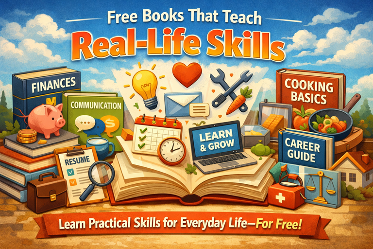Free Books That Teach Real-Life Skills (Not Just School Subjects)