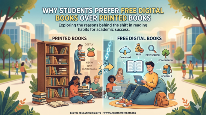 Why Students Prefer Free Digital Books Over Printed Books