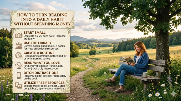 How to Turn Reading Into a Daily Habit Without Spending Money