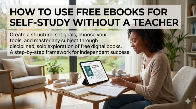 How to Use Free eBooks for Self-Study Without a Teacher