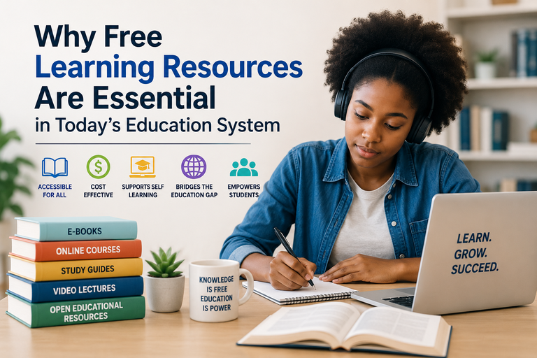 Why Free Learning Resources Are Essential in Today’s Education System