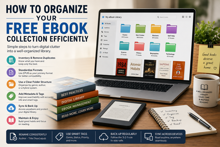 How to Organize Your Free eBook Collection Efficiently