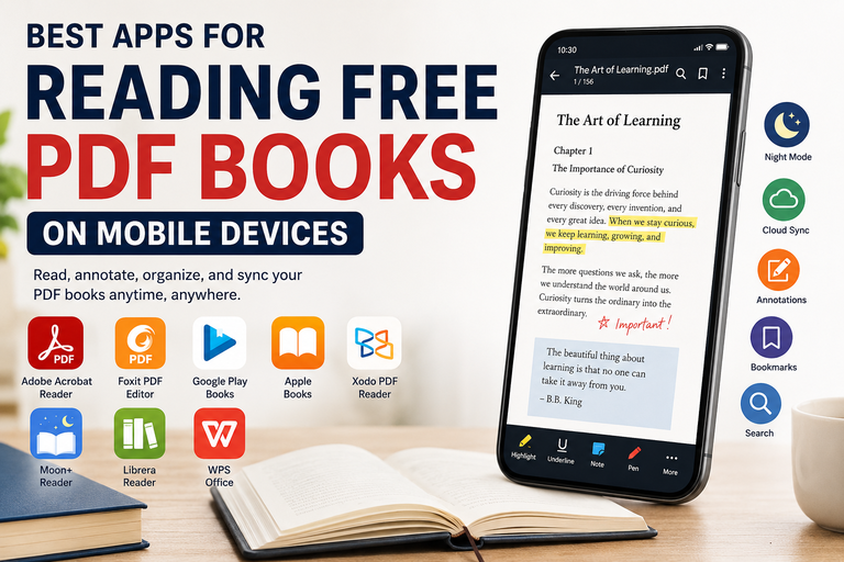Best Apps for Reading Free PDF Books on Mobile Devices