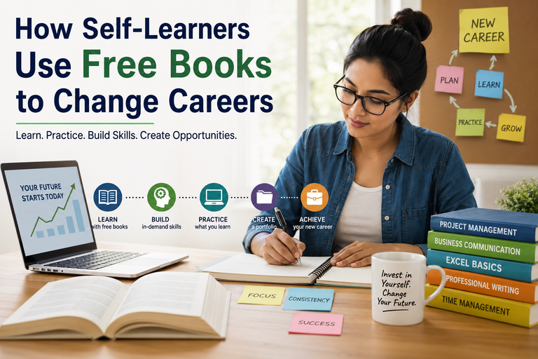 How Self-Learners Use Free Books to Change Careers