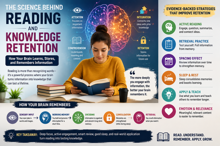 The Science Behind Reading and Knowledge Retention: How the Brain Learns and Remembers